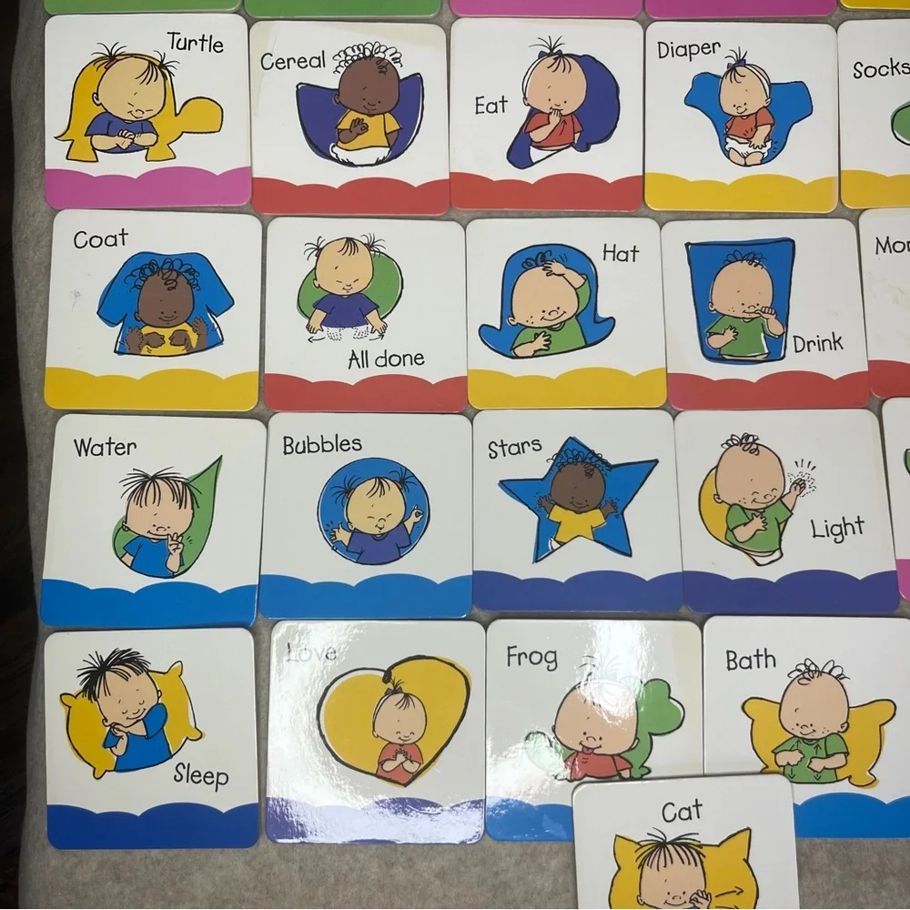 Youth‎ Sign Language Flash Board Cards Set of 31 Educational Learning for Kids